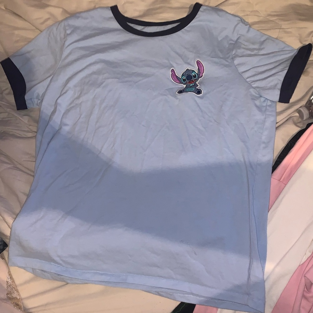 SIZE L F21 Lilo and Stitch Ringer Tee